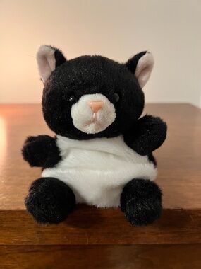 Cricket Tuxedo Cat Palm Pal